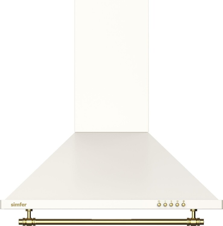 Simfer 8716 60CM Retro Bej Push Button Piramit Davlumbaz - Simfer