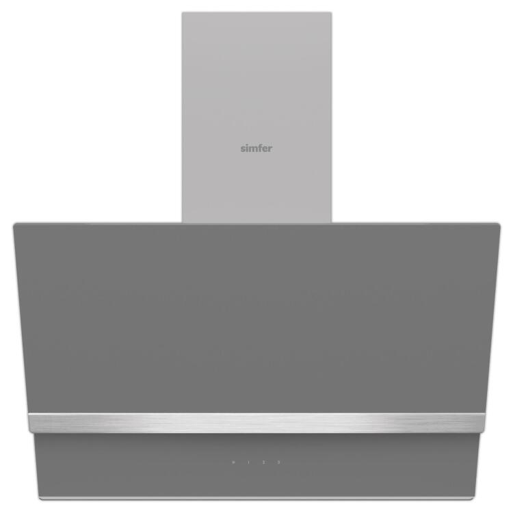 Simfer 8740 60CM Premium Dokunmatik Gri Cam Dekorlu Davlumbaz - Simfer