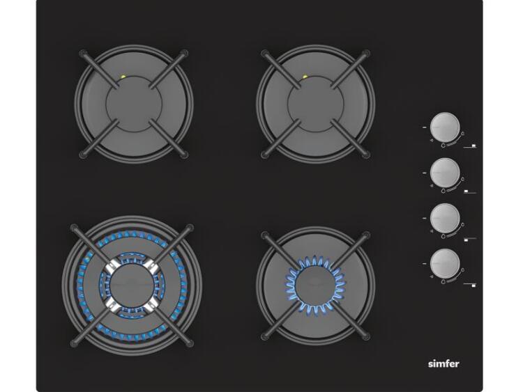 Simfer 9 Fonksiyon QS Dijital Siyah 3'lü Ankastre Set (Fırın + Ocak + Davlumbaz) - 3