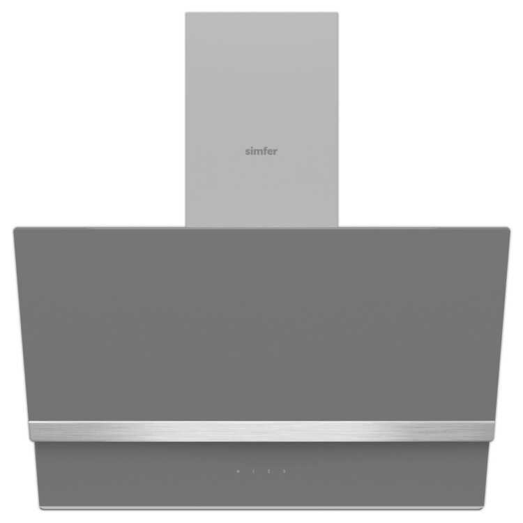 Simfer Gri 2'li Cam Ankastre Set (3538 Ocak + 8740 Davlumbaz) - 3