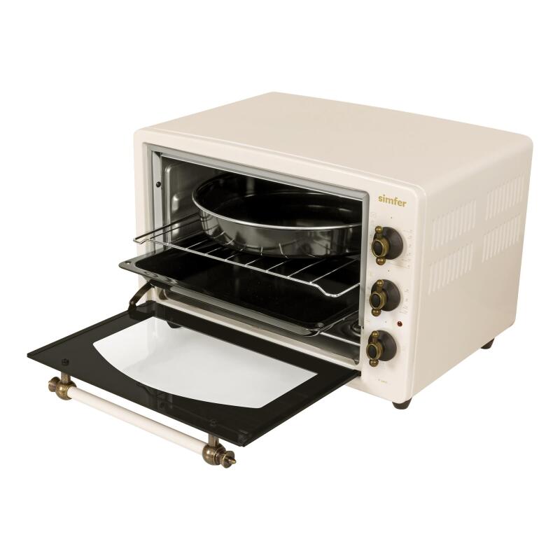 Simfer 3495 Retro Bej 34 LT Statik Mini / Midi Fırın - 4 Fonksiyon, Programlanabilir Pişirme & Isı Kontrol - 3