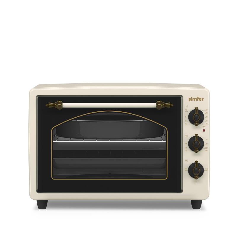 Simfer 3495 Retro Bej 34 LT Statik Mini / Midi Fırın - 4 Fonksiyon, Programlanabilir Pişirme & Isı Kontrol - 2