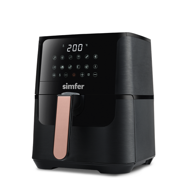 Simfer SK-6701 Air Fry Smart Dijital, 4 Litre Kapasite, Çıkarılabilir ve Yıkanabilir Hazne, Dokunmatik, Sesli ve Işıklı Uyarı, Siyah - 7