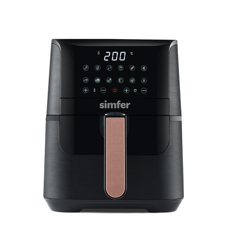 Simfer SK-6701 Air Fry Smart Dijital, 4 Litre Kapasite, Çıkarılabilir ve Yıkanabilir Hazne, Dokunmatik, Sesli ve Işıklı Uyarı, Siyah - 8