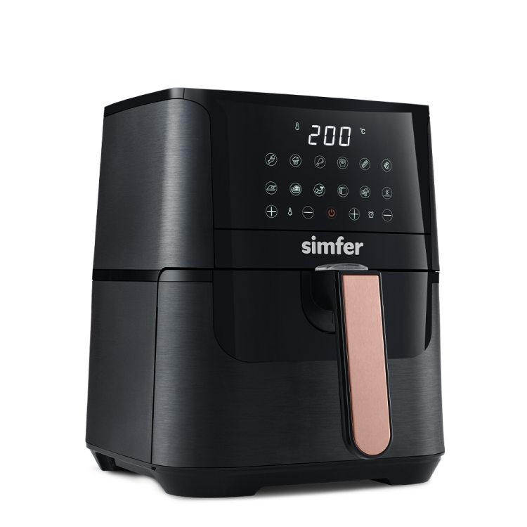 Simfer SK-6701 Air Fry Smart Dijital, 4 Litre Kapasite, Çıkarılabilir ve Yıkanabilir Hazne, Dokunmatik, Sesli ve Işıklı Uyarı, Siyah - 9