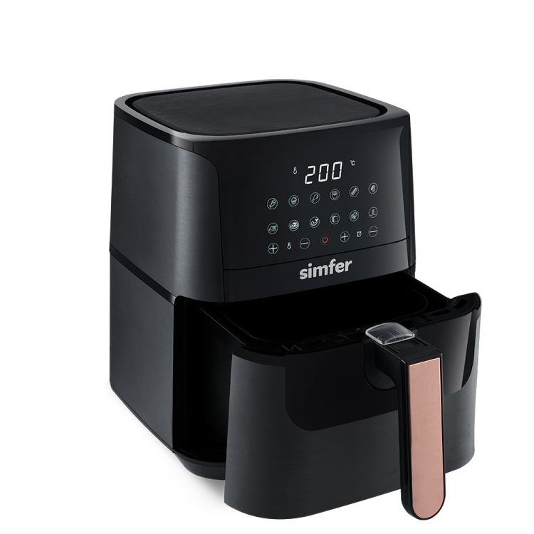 Simfer SK-6701 Air Fry Smart Dijital, 4 Litre Kapasite, Çıkarılabilir ve Yıkanabilir Hazne, Dokunmatik, Sesli ve Işıklı Uyarı, Siyah - 10