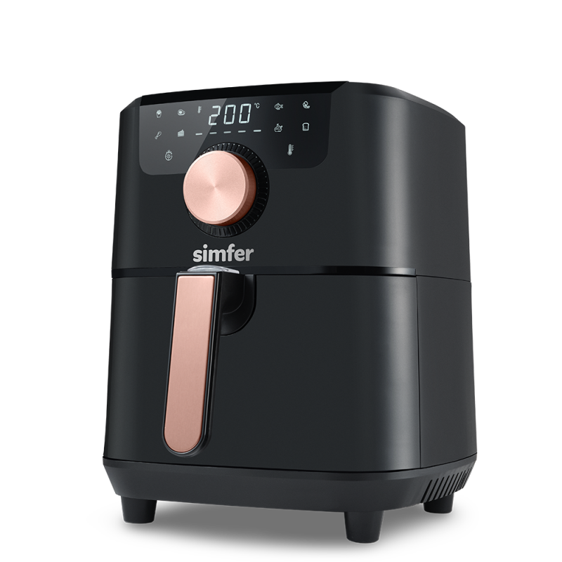 Simfer SK-6702 Air Fry Smart Dijital, 5 Litre Kapasite, Çıkarılabilir ve Yıkanabilir Hazne, Dokunmatik, Sesli ve Işıklı Uyarı, Siyah - 7