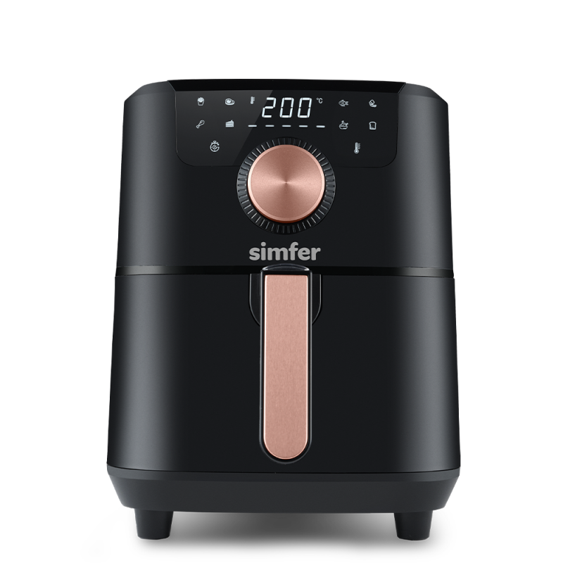 Simfer SK-6702 Air Fry Smart Dijital, 5 Litre Kapasite, Çıkarılabilir ve Yıkanabilir Hazne, Dokunmatik, Sesli ve Işıklı Uyarı, Siyah - 8