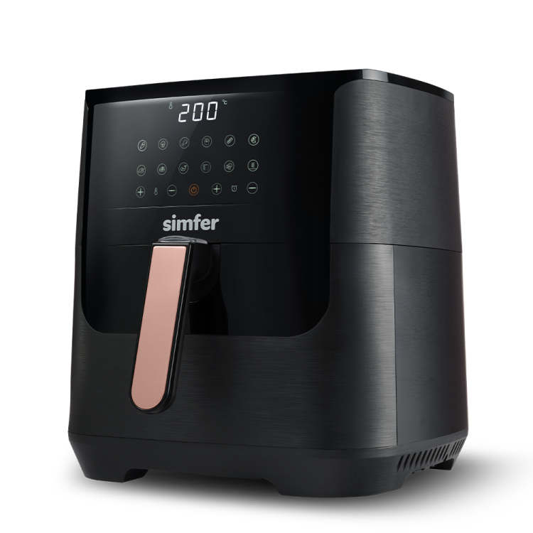 Simfer SK-6704 Air Fry Smart Dijital, 8 Litre Kapasite, Çıkarılabilir ve Yıkanabilir Hazne, Dokunmatik, Sesli ve Işıklı Uyarı, Siyah - 8