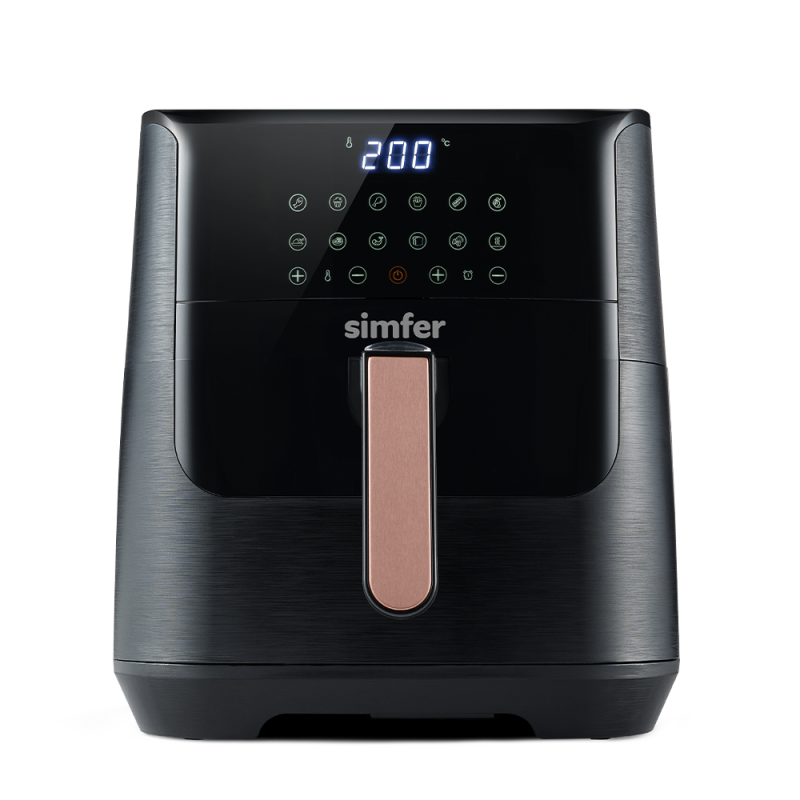 Simfer SK-6704 Air Fry Smart Dijital, 8 Litre Kapasite, Çıkarılabilir ve Yıkanabilir Hazne, Dokunmatik, Sesli ve Işıklı Uyarı, Siyah - 9