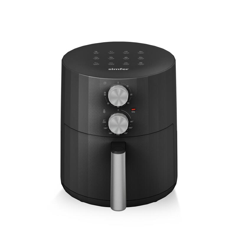 Simfer 6705 5.5Litre Airfry Silent Pro Mekanik Siyah - 8