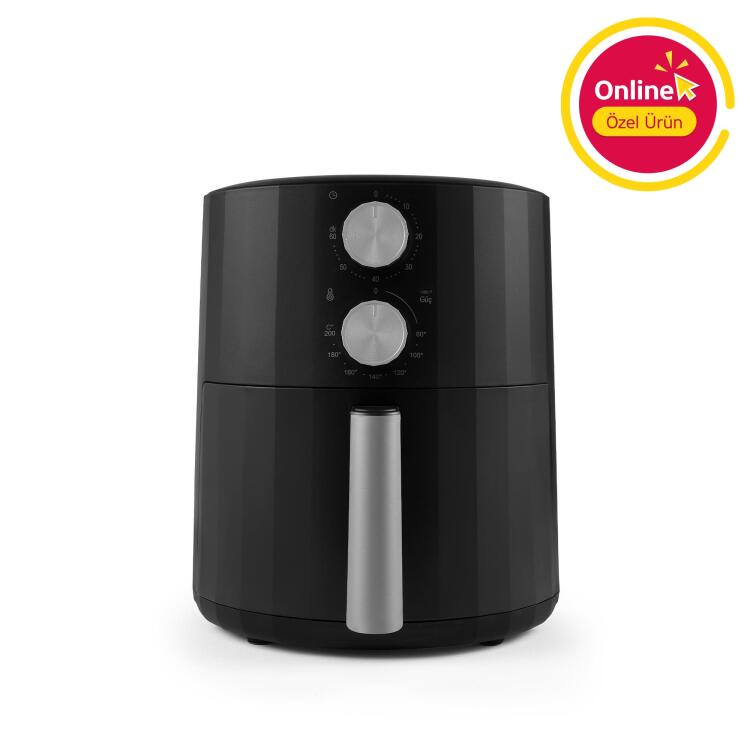 Simfer 6705 5.5Litre Airfry Silent Pro Mekanik Siyah - Simfer