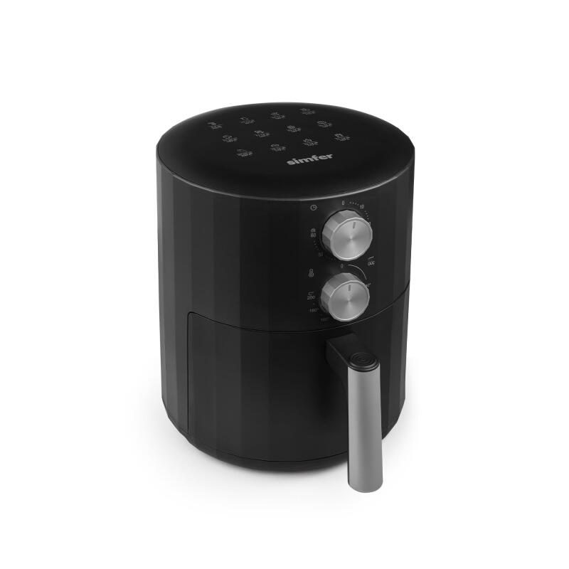 Simfer 6705 5.5Litre Airfry Silent Pro Mekanik Siyah - 4
