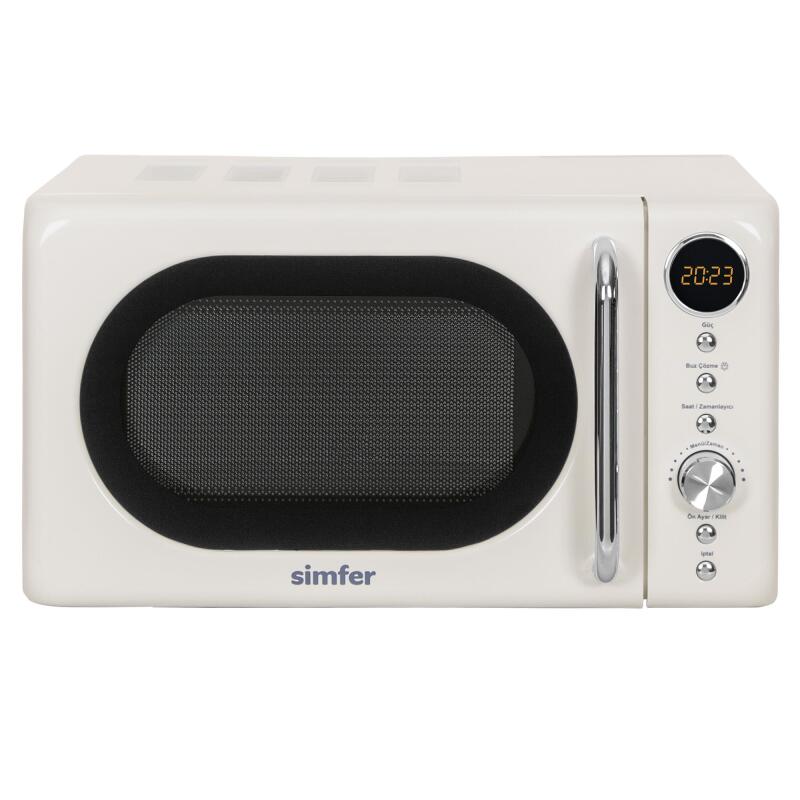 Simfer 4605 20Litre Retro Mikrodalga Fırın Dijital Krem - 1