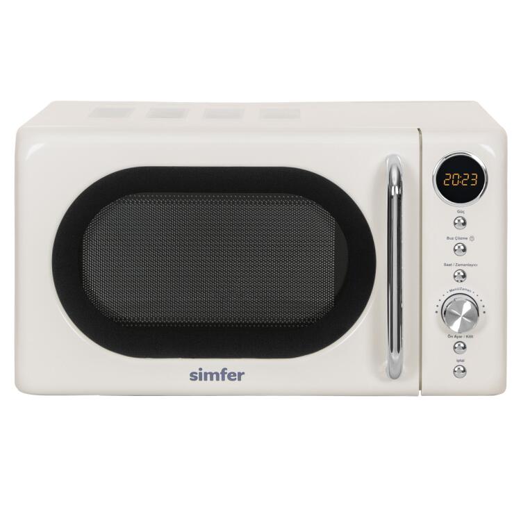 Simfer 4605 20Litre Retro Mikrodalga Fırın Dijital Krem - Simfer
