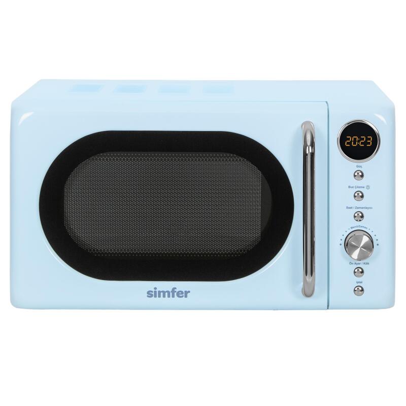 Simfer 4606 20Litre Retro Mikrodalga Fırın Dijital Mavi - 1