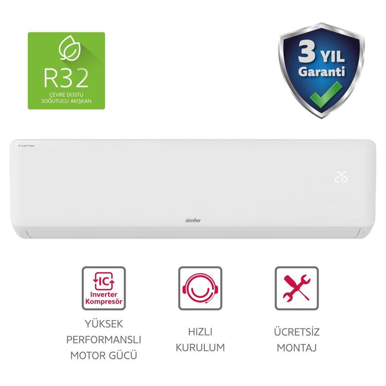 Simfer Split Klima A ++ Inverter 24.000 Btu R32 - 1