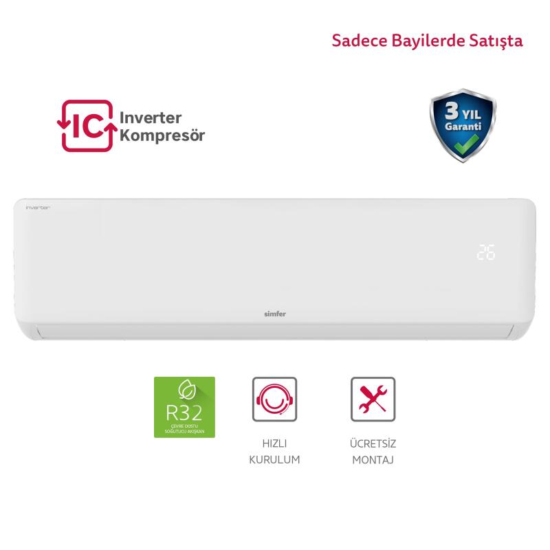 Simfer Split Klima A ++ Inverter 24.000 Btu R32 - 1