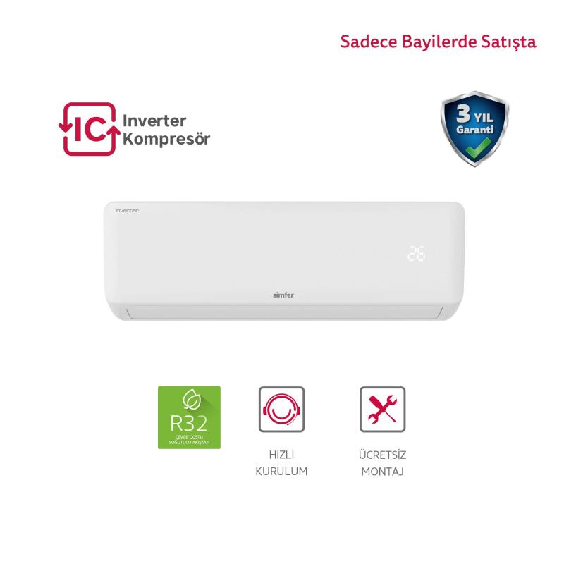 Simfer Split Klima A ++ Inverter 9.000 Btu R32 - 1