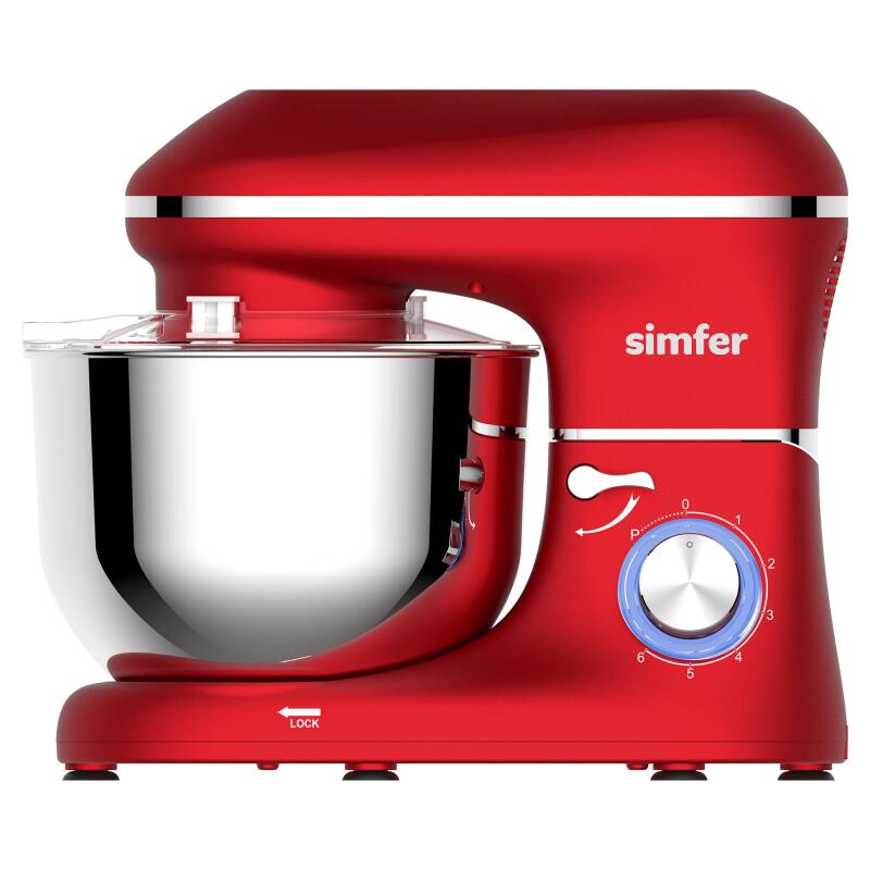 Simfer 5203 Şefim Stand Mikser 1400W 5.5Litre Kırmızı - 1