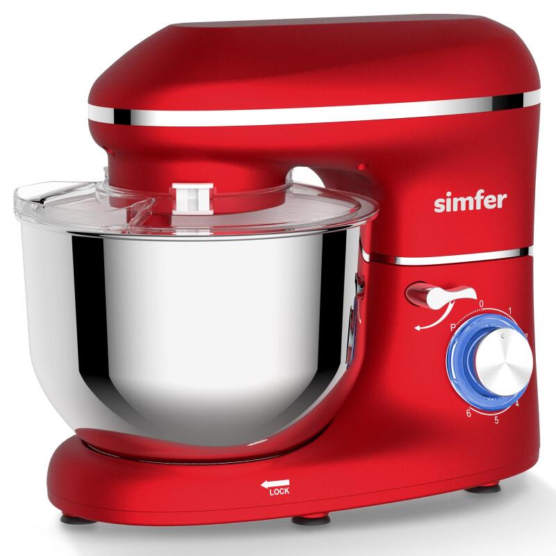 Simfer 5203 Şefim Stand Mikser 1400W 5.5Litre Kırmızı - 2