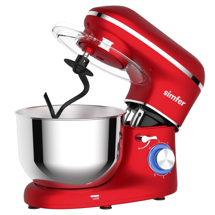 Simfer 5203 Şefim Stand Mikser 1400W 5.5Litre Kırmızı - 5