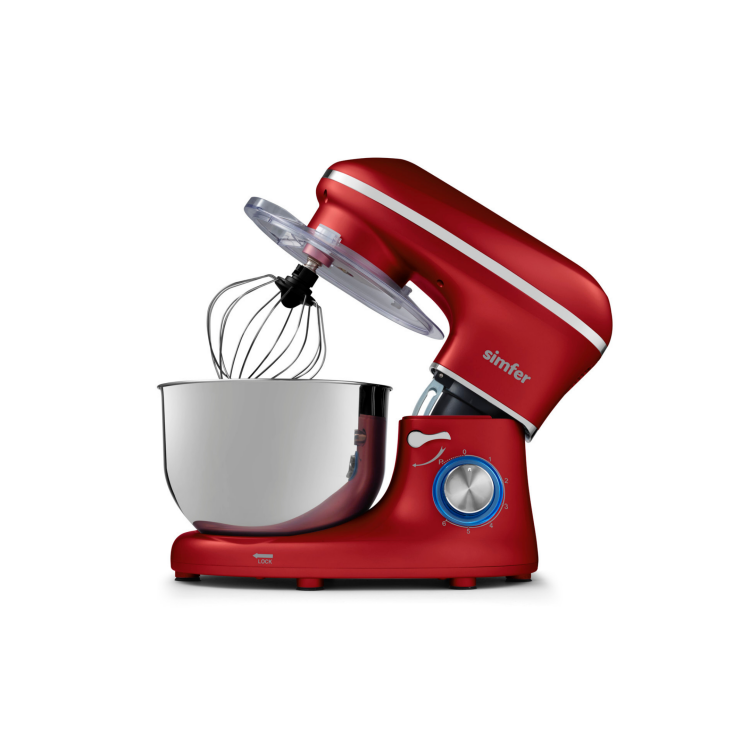 Simfer 5203 Şefim Stand Mikser 1400W 5.5Litre Kırmızı - 8