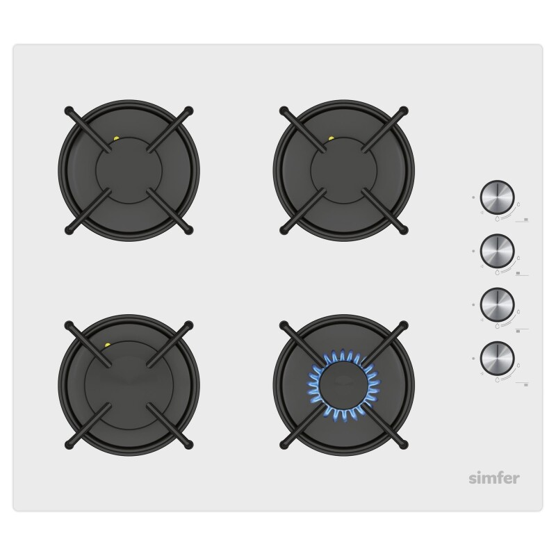 Simfer Trend Beyaz Cam 2'li Ankastre Set (3048 Ocak - 8728 Davlumbaz) - 2