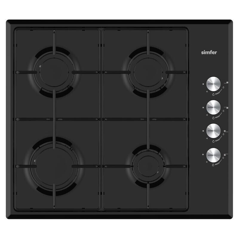 Simfer Trend Siyah 2'li Metal Ankastre Set (3851 Ocak + 8713 Davlumbaz) - 2