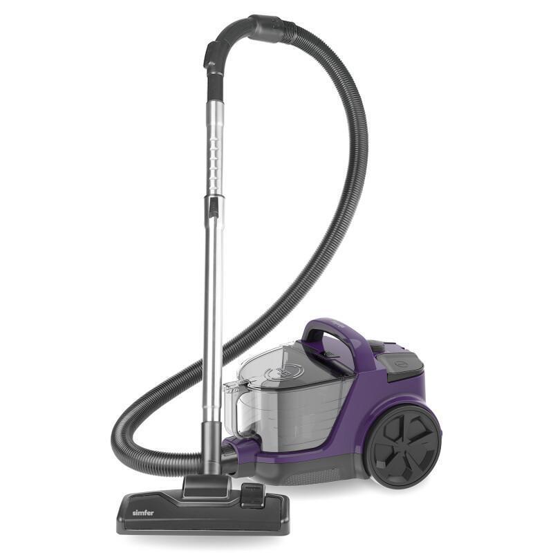 Simfer 6303 Hyper Clean Toz Torbasız Süpürge 800W Mor - 1