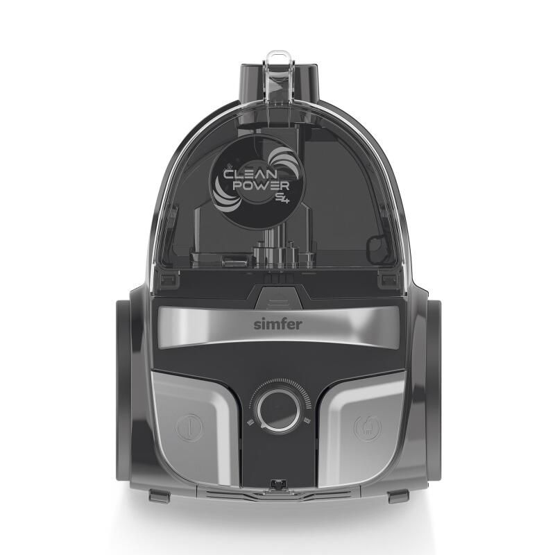 Simfer 6300 Clean Power S4 Toz Torbasız Yatay Süpürge 800W Silver-Gri - 3