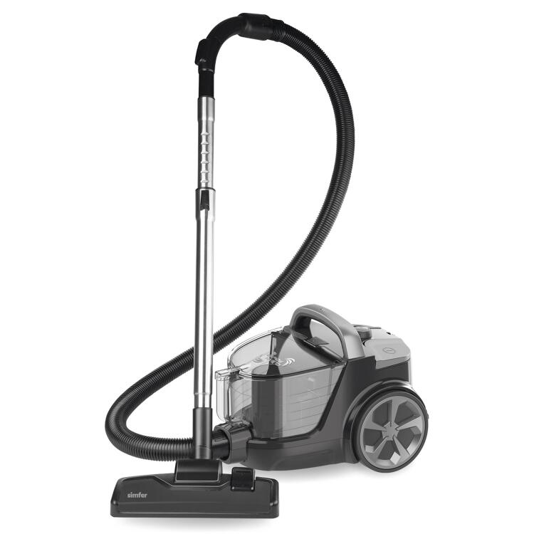 Simfer 6300 Clean Power S4 Toz Torbasız Yatay Süpürge 800W Silver-Gri - 2