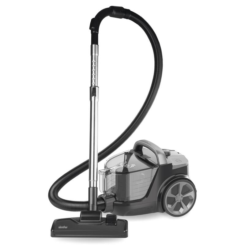 Simfer 6300 Clean Power S4 Toz Torbasız Yatay Süpürge 800W Silver-Gri - 2